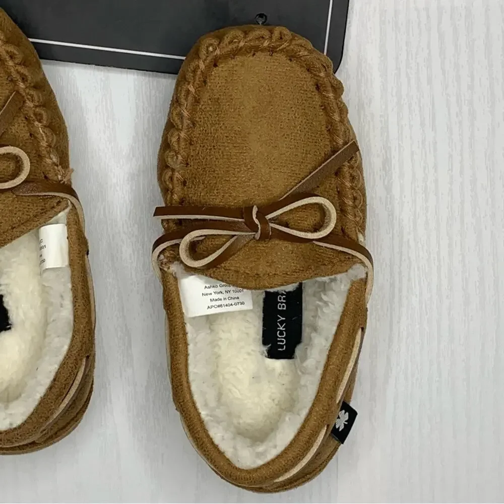 Lucky Brand NWT Kids Mocasines Tan Size 7/8